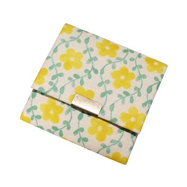Coin Purse Box Type (Tsutahana), lemon