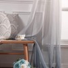 MIULEE 2 Panels Solid Color Sheer Window Curtains Smooth Elegant