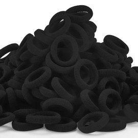 200 Pack Hair Ties BEoffer Baby Toddlers Girls Elastics Hair Bands Black Small Rubber Bands Ponytail Pigtails Holders Not Harm to Hair (Color G)