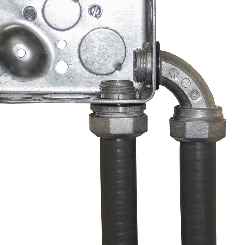 Sigma Engineered Solutions ProConnex 49470 Liquid-Tight 90° Liquid-Tight Connector, 1/2-in