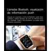 susnov tech Smartwatch Glucosa Llamadas,Asistente De Voz Monitoreo Salud (Negro)