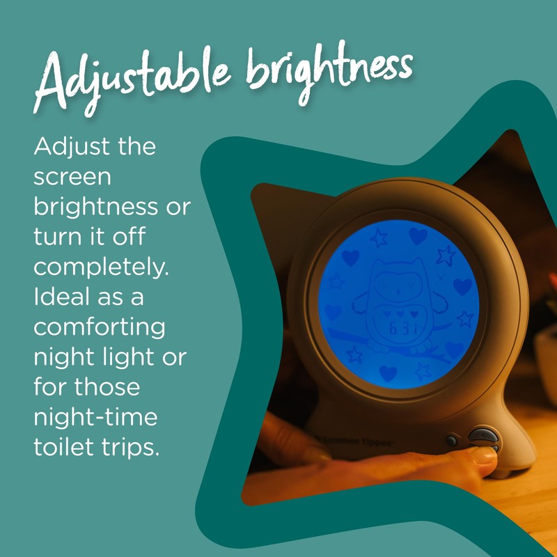 Tommee Tippee Groclock Sleep Trainer Clock |Alarm Clock and Nightlight