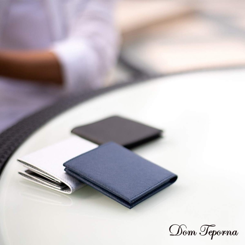 Dom Teporna Men's Bifold Wallet, No Coin Purse, Compact, Ultra