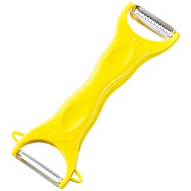 Shimomura Industry FV-634 Full Veggie Julienne & Peeler, Made in Niigata, Made in Tsubame-Sanjo, Yellow, Product Size: 2.4 x 4.7 inches (6 x 12 cm)