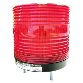 MS115T-BFF-R, Beacon Steady & Flash & Rotating Light, 115mm red Lens, 100dB Sound, Stud Mount, High Intensity LED, 90-240V AC