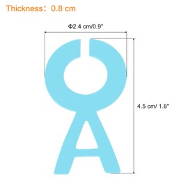 uxcell 26Pcs Wine Glass Charm, Silicone Drink Markers, Wine Glass Identifier for Champagne Flute Cocktails Blue Alphabet (A to Z) Letter