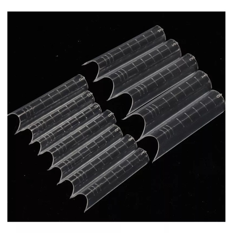 Nail 100 Tips Dual Form System Polygel Acrygel Forma A