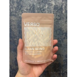 Verso Clean Being Spermidine Dietary Supplement Capsules for Natural Cellular Clean Up - Luteolin and Dihydroquercetin Vegan Senolytic Molecules Supplements for Healthy Aging (1Pack=60 Capsule)