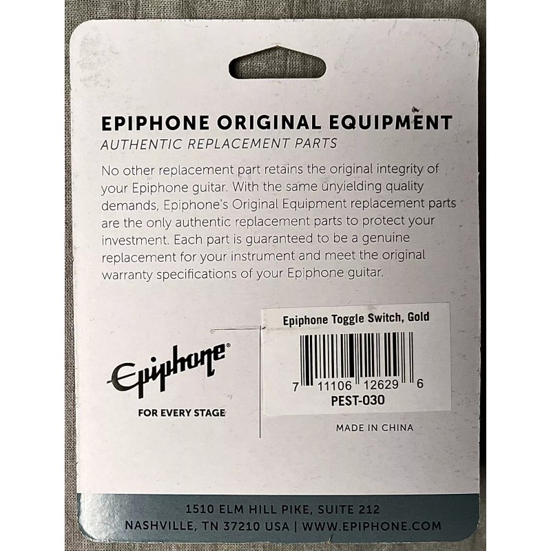 Epiphone PEST-030 Toggle Switch, Gold