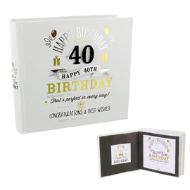 Signography 40th Birthday Photo Album 4x6 (FL29940)