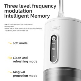 Water Dental Flosser Pick for Teeth Upgraded 280ml Cordless Water Dental Flossers Portable Rechargeable Oral Irrigator with 4 Modes 4 Jet Tips IPX7 Waterproof Water Floss for Home Travel (Black)