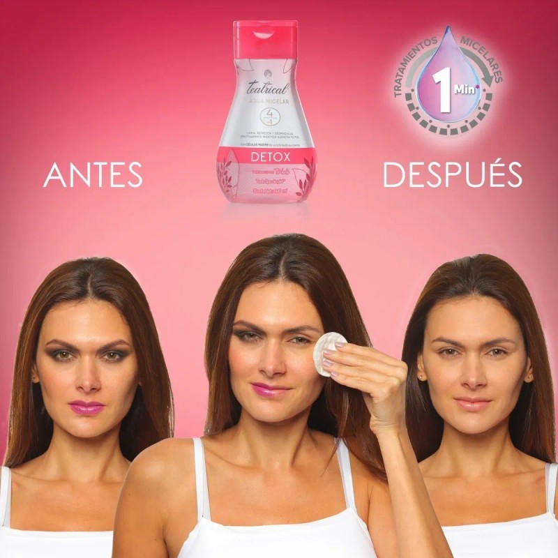 Agua Micelar Teatrical Detox con Células Madre de Té Verde