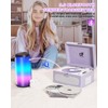 Rechargeable CD Player with Upgraded Speakers Bluetooth Transmitter USB Input