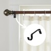 HOMEELABADOR®Curtain Pole Rod Bracket Pipe Holder Heavy Duty Drapery Ring