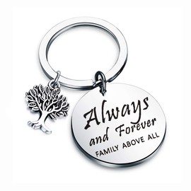 CENWA Family Tree Jewelry Always and Forever Family Above All Keychain The Originals Inspired Gift (always and forever K)