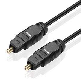 Fiber Optic Wire, SPDIF Digital Audio Line, TOSLINK Acoustic Wire, Optical TV Connection, 3.3 ft (1 m) (Supports In-Wall Installation), Fiber Optic Wire, SPDIF Digital Audio Wire, TOSLINK Acoustic Wire, Optical TV Connection, 3.3 ft (1 m) (Compatible with Wall Mounting)