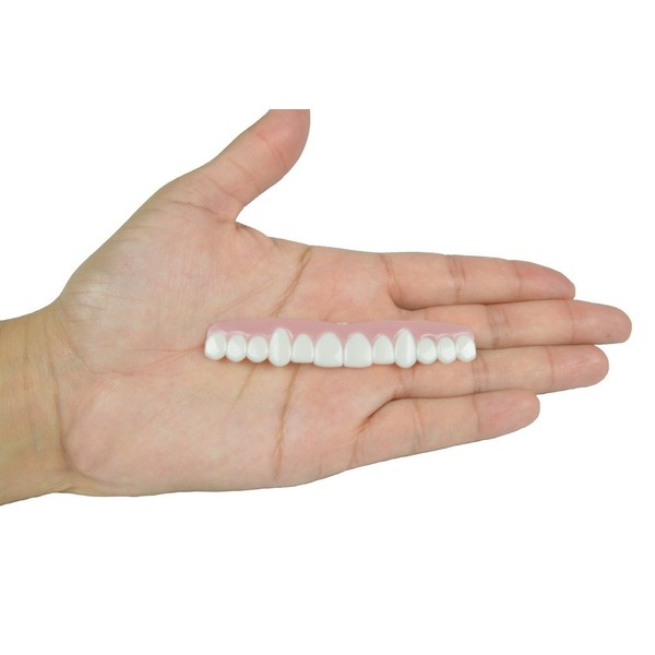Imako Cosmetic Teeth 2 Pack. (Small, Natural) Uppers Only- Arrives Flat. Fit at Home Do it Yourself Smile Makeover!