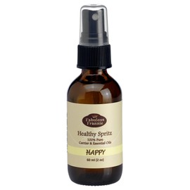 Fabulous Frannie Happy Healthy Massage Spritz Carrier Oils and Bergamot, Grapefruit and Ylang Ylang Essential Oils 2oz