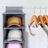 Perfect Curve 11-Pocket Hanging Baseball Hat Organizer - Gray Hat