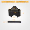 RANSOTO 7/8" Handlebar Risers Mount Clamp Handle Bar Riser 30mm