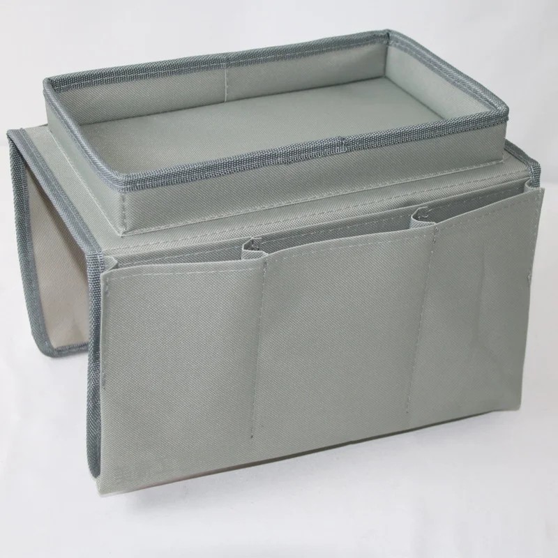 Sofa Armrest Organizer for Remote & Magazine Storage – 5-Pocket