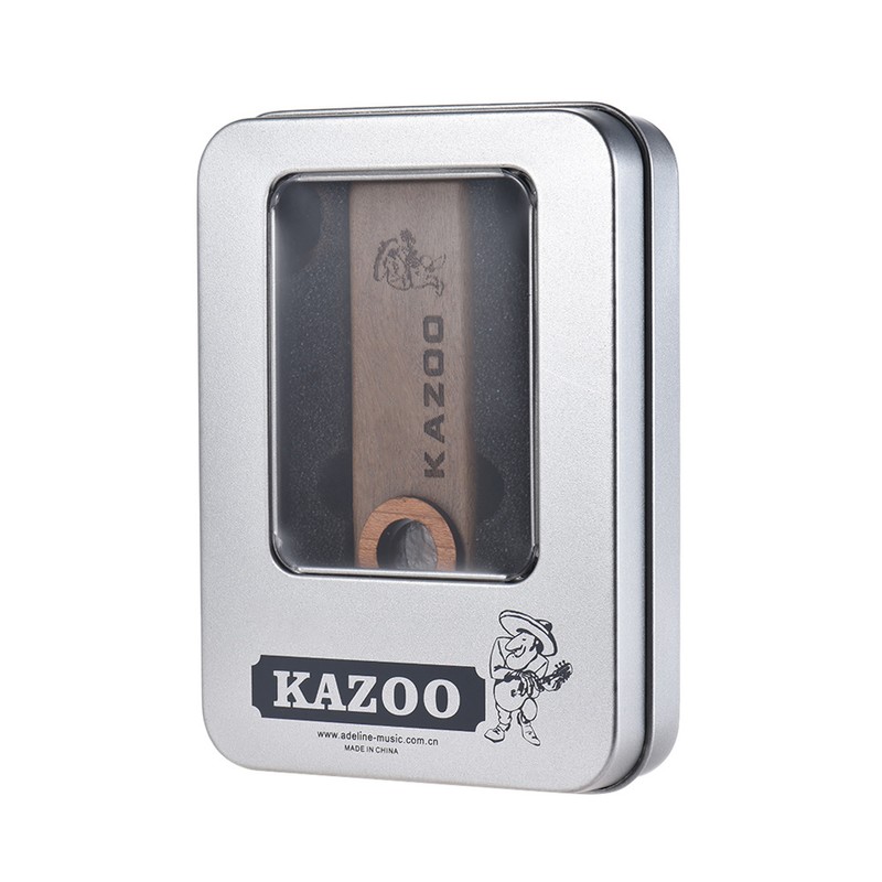 Wooden Kazoo Musical Instrument Ukulele Guitar Partner Wood Harmonica with