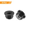 sourcing map Nylon Insert Hex Lock Nuts, 8pcs - M4