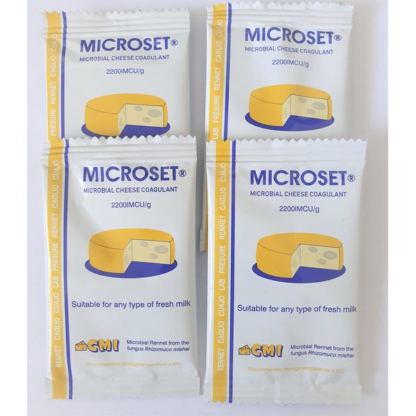 Microbial Rennet Mix Cheese Coagulant Microset 5 g Bag for