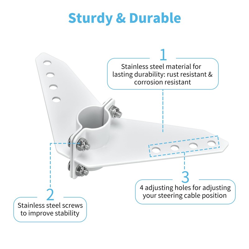 Haoguo Steering Triangle Compatible with Newport NK-180S Brushless Kayak Motor,