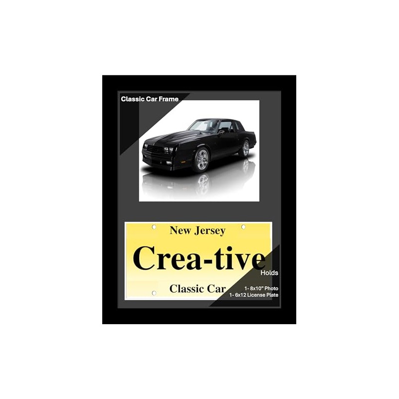 Creative Picture Frames 8x10 Manhattan Black Classic Car Frame with