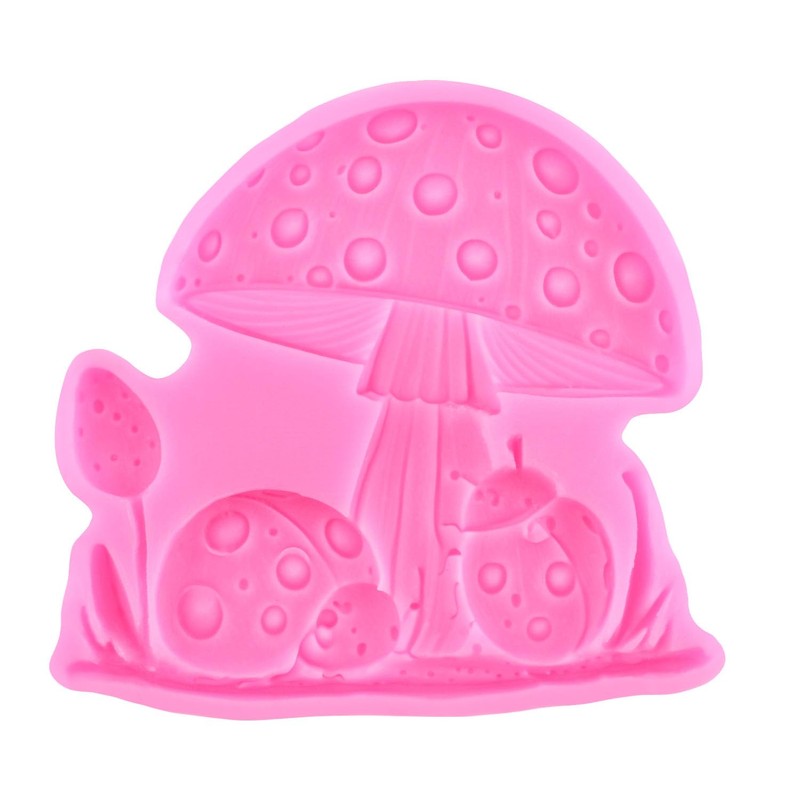 XMOLDNMS Pilz Fondant Silikonformen für Kuchen Dekoration Cupcake Topper Schokolade