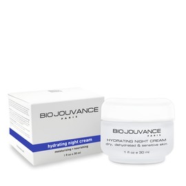 BIO JOUVANCE PARIS - Hydrating Night Cream 1oz / 30ml - For Normal/Dry/Sensitive Skin | Anti Aging Face Moisturizer Hydrating Lotion | Daily Facial Skin Care Treatment Regimen | Made in France