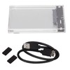 Transparent Hard Drive Enclosure External SSD Hard Disk Case for