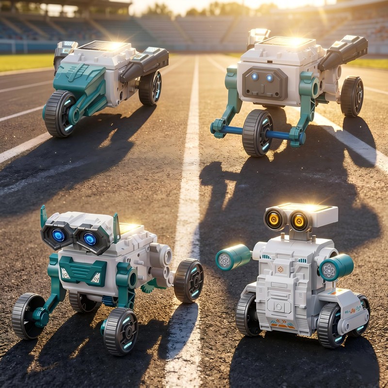 16-in-1 Solar Robot Kid, 190 Pcs STEM Educational Toy for
