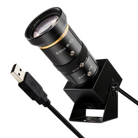SVPRO 5MP 30FPS USB Camera with 5-50mm Telephoto Lens, 10X Optical Zoom Manual Focus Webcam for Macro & Long Distance, Low Light Computer Camera with IMX335 Sensor for Windows, Mac-OS, Linux, Andorid