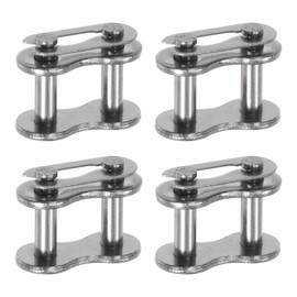 sourcing map 4Pcs #60 Chain Master Connector Link Roller 3/4" Pitch Stainless Steel Standard Connecting Split Links for 12A Chain