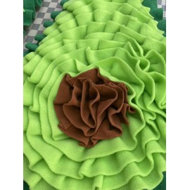 A Pair of Avocado Style Washable Anti Slip,Green Tough Feeding mat for Dogs, Pets Food Puzzles, pet Sniffing Foraging Snuffle mat