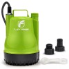 FLUENTPOWER 1/4HP Utility Pump 1900GPH Submersible Sump Pump With Manual