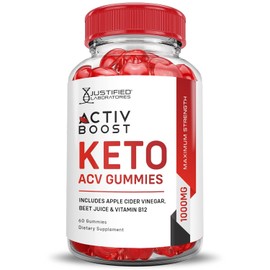 Justified Laboratories Activboost Activ Boost Keto ACV Gummies 1000MG Apple Cider Vinegar 600 Gummys
