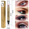 Cream Shimmer Eye Shadow Stick - Dual-Ended Waterproof Shimmer Eyeshadow