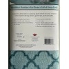 Ritz Trellis Print Reversible Mat Fast Drying Aqua Blue Folds