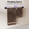MIROAMZ Towel Bar, Adjustable 12.7inch to 23.2inch Wall Mounted Towel