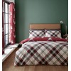 Catherine Lansfield Munro Stag Single Duvet Set, Red
