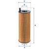 UFI Filters 25.105.00 Oil Filter Replacement Filter, Blue, 36