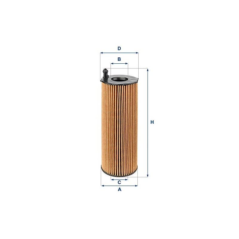 UFI Filters 25.105.00 Oil Filter Replacement Filter, Blue, 36