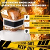 Ougist Portable Fire Escape Smoke Mask, Full Face Protection for