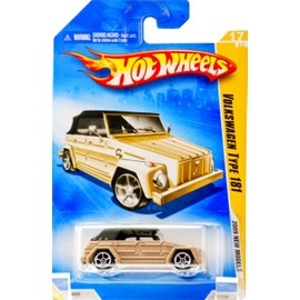 HOT WHEELS 2009 NEW MODELS 17/42 VOLKSWAGEN TYPE 181 CEMENT COLORED WITH BLACK TOP 017/190 by Hot Wheels