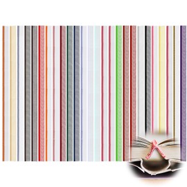 AOZUO 26pcs Book Binding Headband, 11.8x0.5 Inch Book Binding Cloth Cotton Bookbinding Endbands 26 Colors Book Binding Kits for Beginners Book Binding Decoration