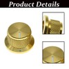 2 Pieces Rotary Potentiometer Knobs, Knurled Knob for Volume Control