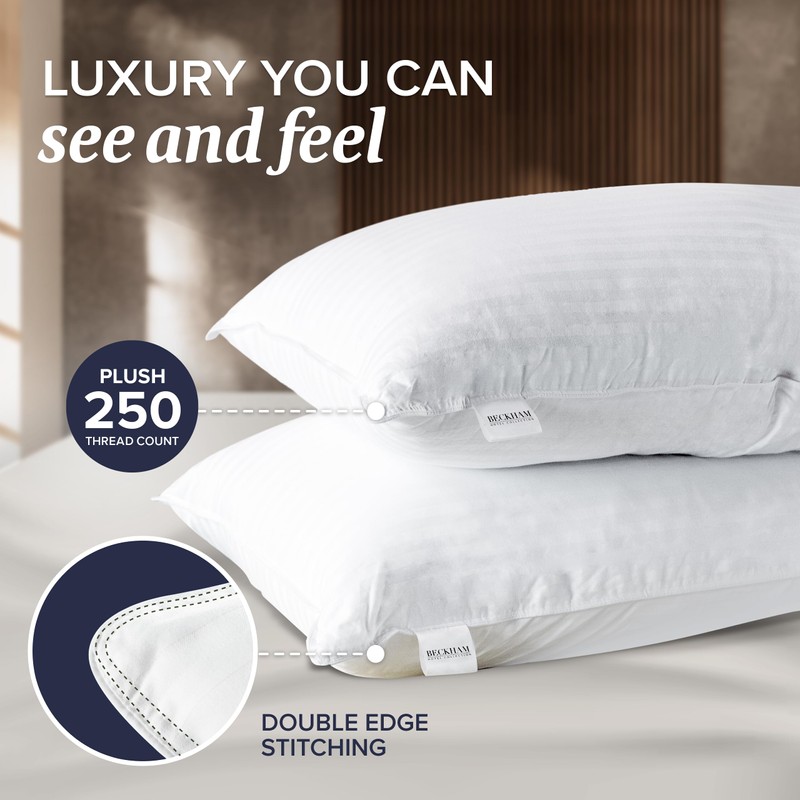 Beckham Hotel Collection Bed Pillows King Size Set of 2